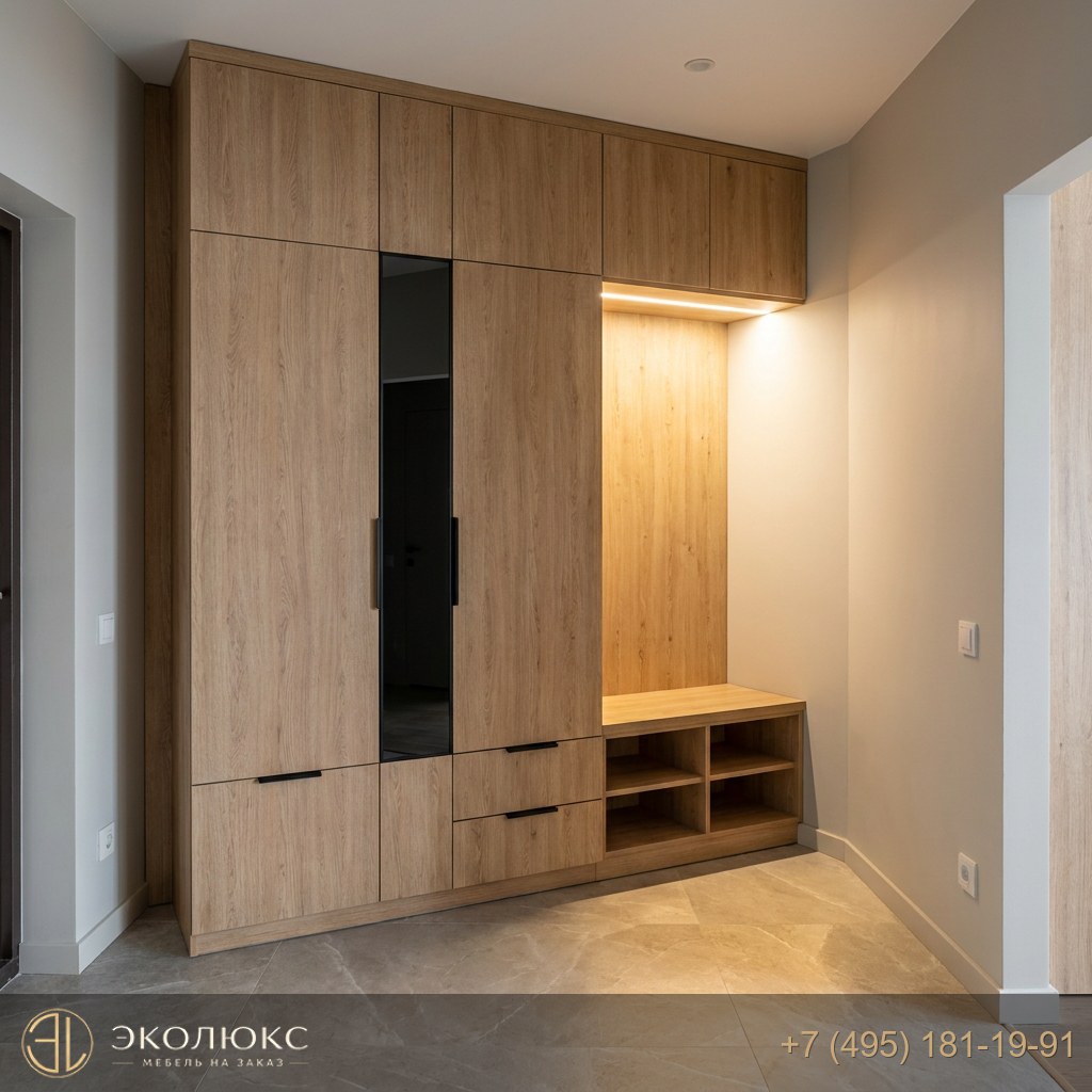 Гардеробная до потолка Дуб Бардолино натуральный (арт. H1145 ST10), Egger